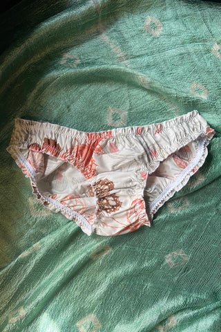 Ready to Ship Oleander Bloomer in Vintage Butterfly Print Cotton Size S