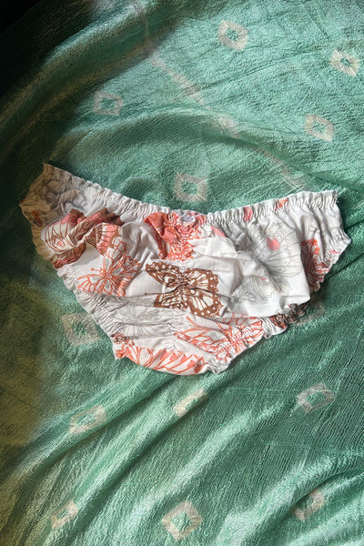 Ready to Ship Oleander Bloomer in Vintage Butterfly Print Cotton Size S