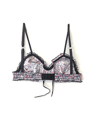 LOW STOCK Cardamine Bralette in Upcycled Vintage Ditsy Floral Print