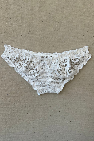 Anaphora Bloomer Panty in Upcycled Vintage Crochet Lace