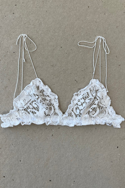 Anaphora Bralette in Upcycled Vintage Crochet Lace