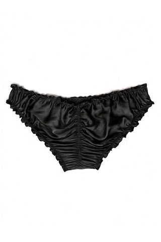 Oleander Bloomers in Organic Dyed Black Silk Charmeuse