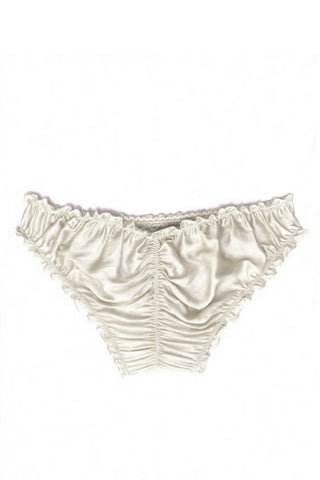 Oleander Bloomers in Organic Dyed Ivory Silk Charmeuse