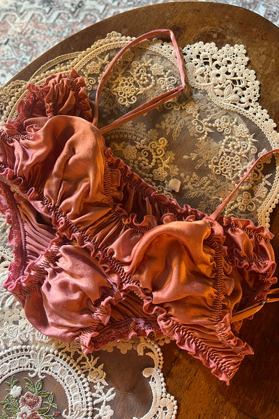Oleander Bloomers in Organic Dyed Rose Pink Silk Charmeuse