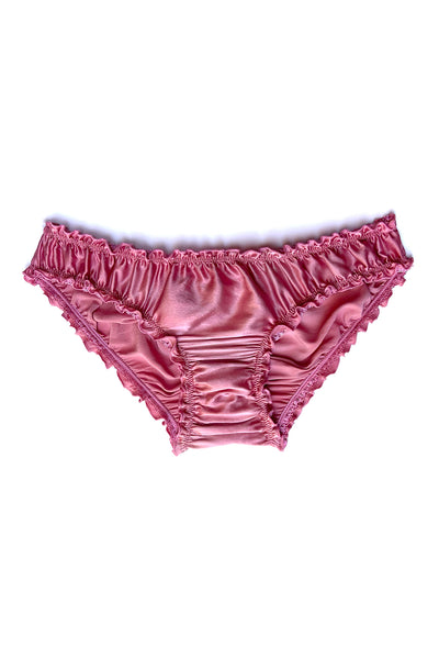 Oleander Bloomers in Organic Dyed Rose Pink Silk Charmeuse