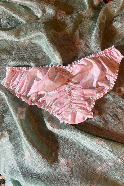Ready to Ship Oleander Bloomer in Vintage Pink Stripe Cotton Sizes S, L