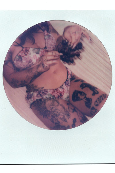 Oleander Bralette in Hydrangea Print