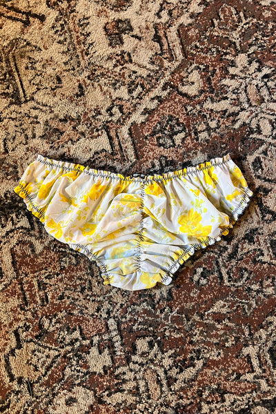 Ready to Ship Oleander Bloomer in Yellow Floral Cotton Size XL