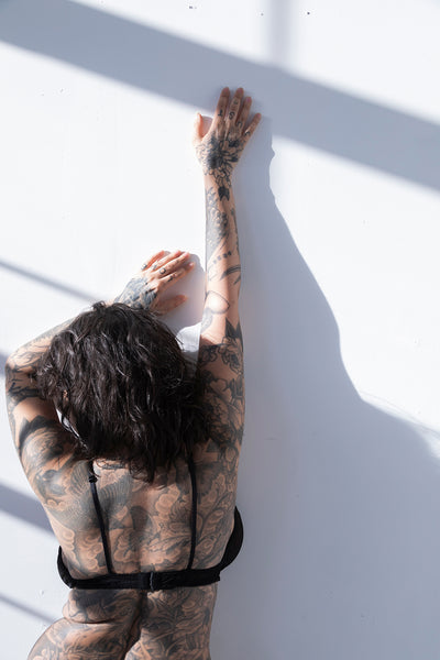 Demeanor Bralette in Sheer Recycled Mesh