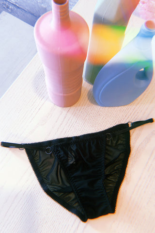 RETIRING 11/13 Demeanor Panty in Sheer Recycled Mesh