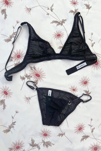 RETIRING 11/13 Demeanor Panty in Sheer Recycled Mesh