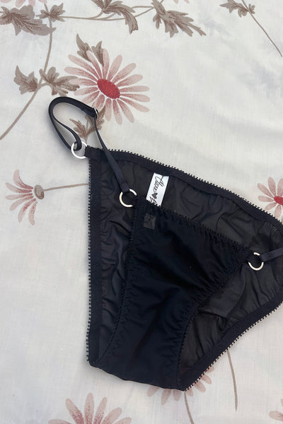 RETIRING 11/13 Demeanor Panty in Sheer Recycled Mesh