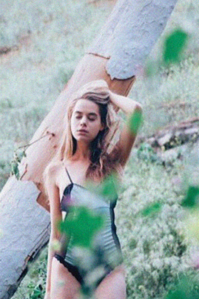 SALE Eternal Daze Bodysuit in Hand Organic Dyed Silk Charmeuse