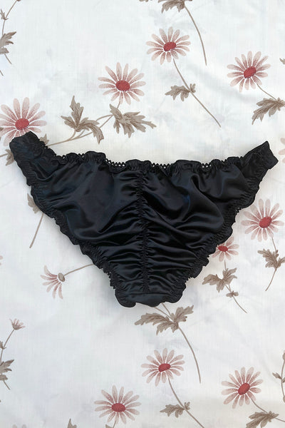 RETIRING 11/13 Florid Bloomer in Black Deadstock Satin