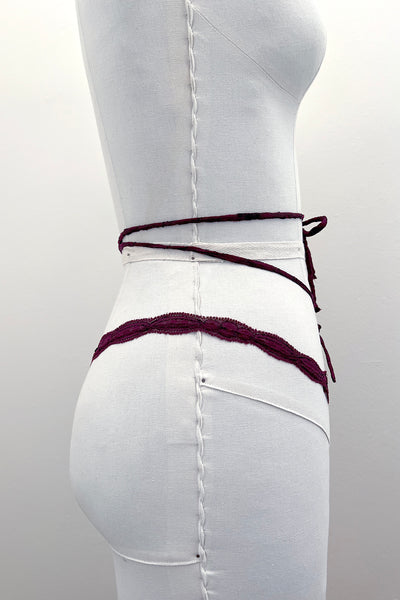 Rosehip Multi-Way Lace Tie Thong